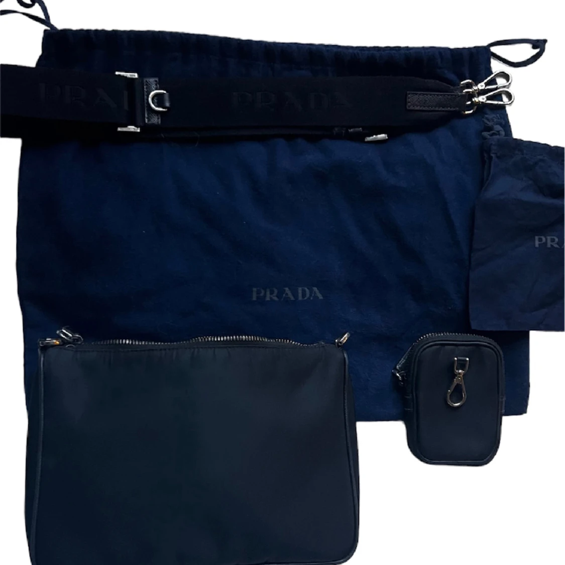 Prada Re-Nylon och Saffiano axelväska - 90