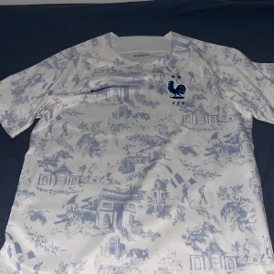 Frankrike bortaställ - Fick denna tröja i somras men den var för stor  för mig. Har använt den 1 gång men ser helt ny ut.