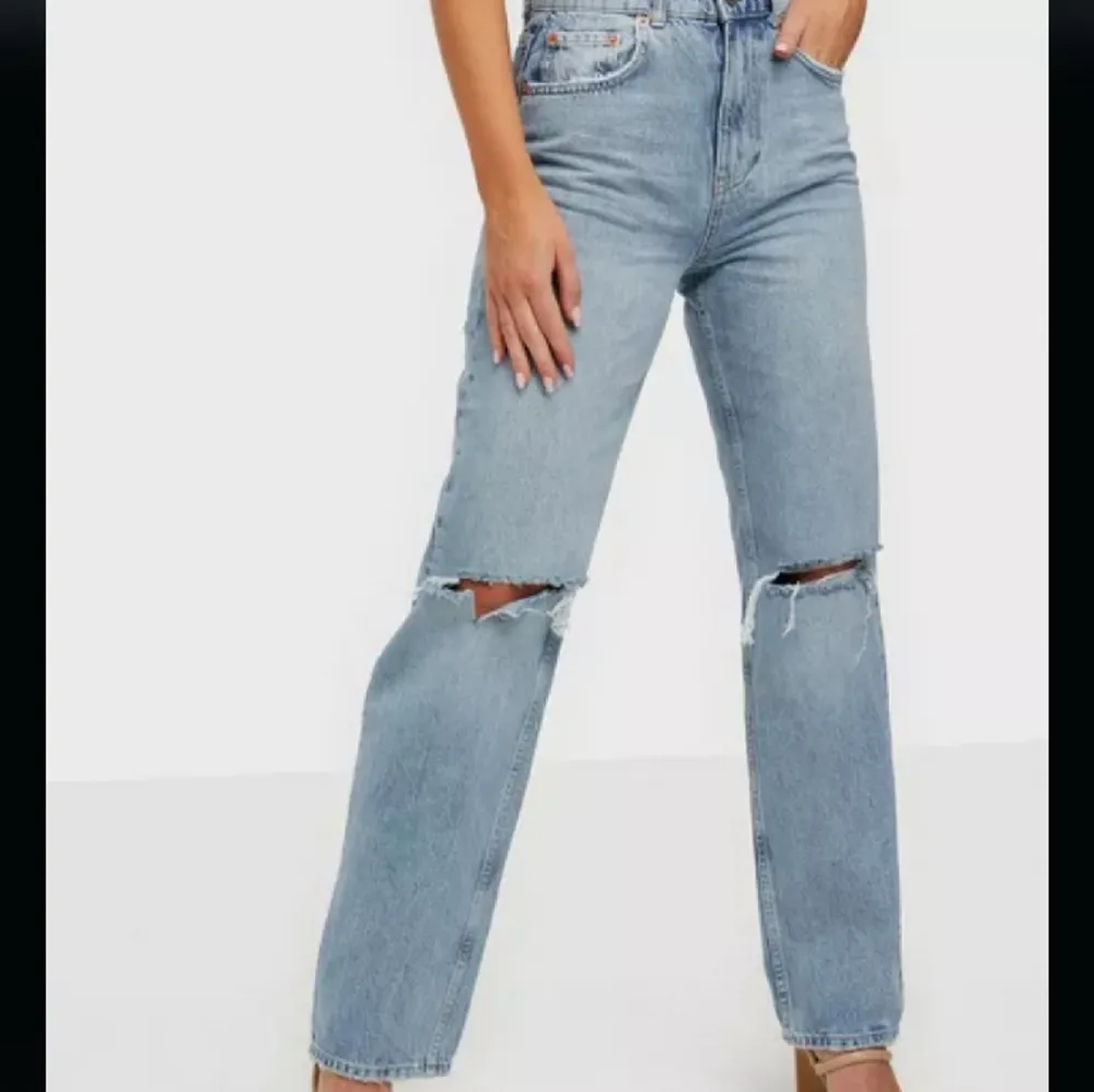 Blåa jeans från Gina. Kommer inte till användning längre. Pris kan diskuteras!. Jeans & Byxor.