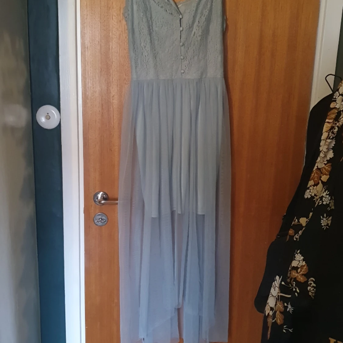 Blå långklänning  - 90