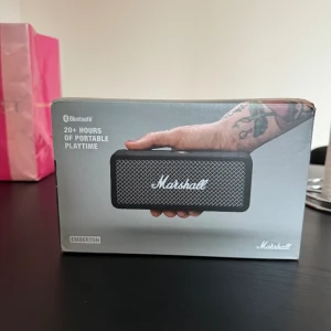 Marschall Högtalare - Marschall Emberton högtalare, oanvänd! Nypris 1290kr, pris kan diskuteras vid snabb affär
