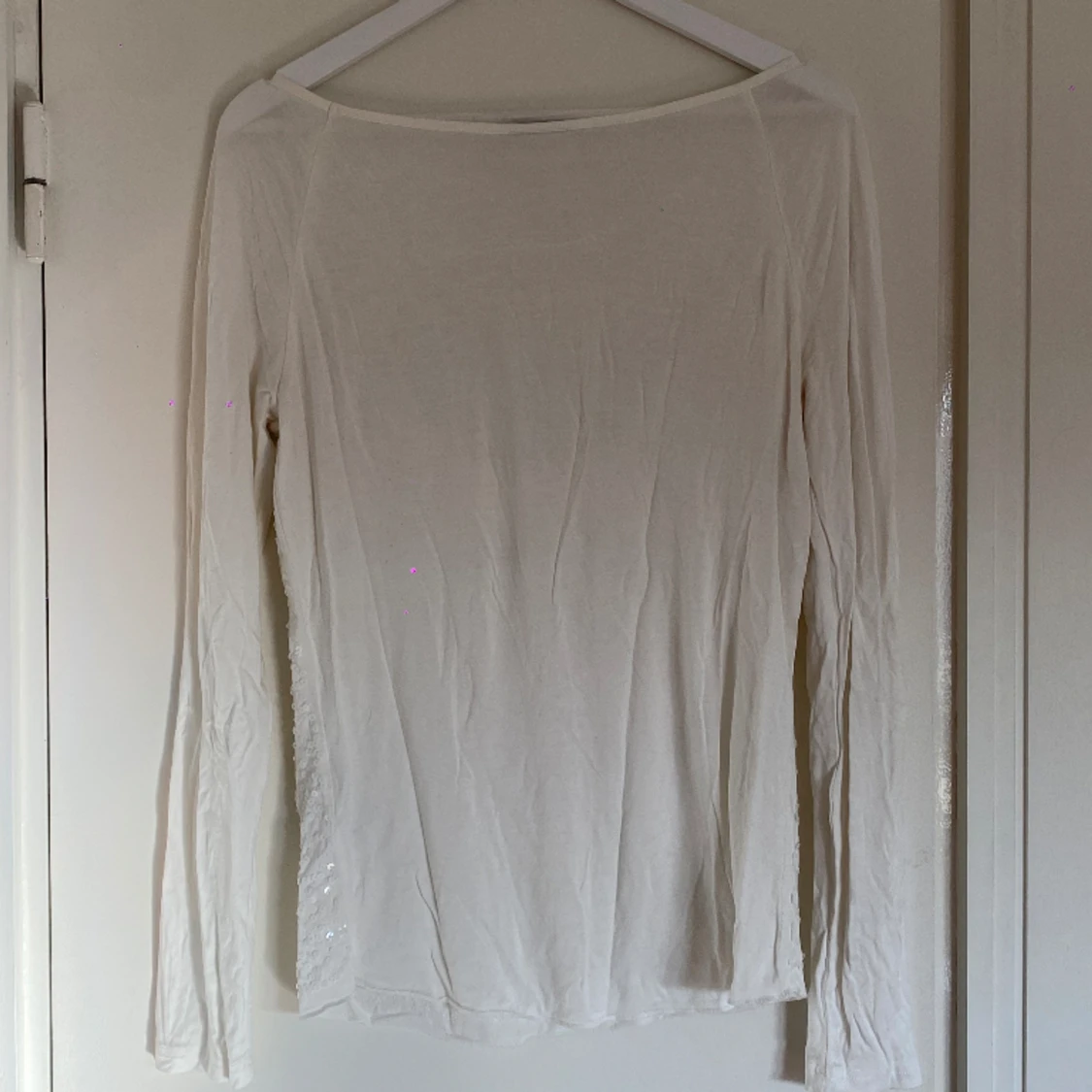 Vit långärmad tröja  - 91