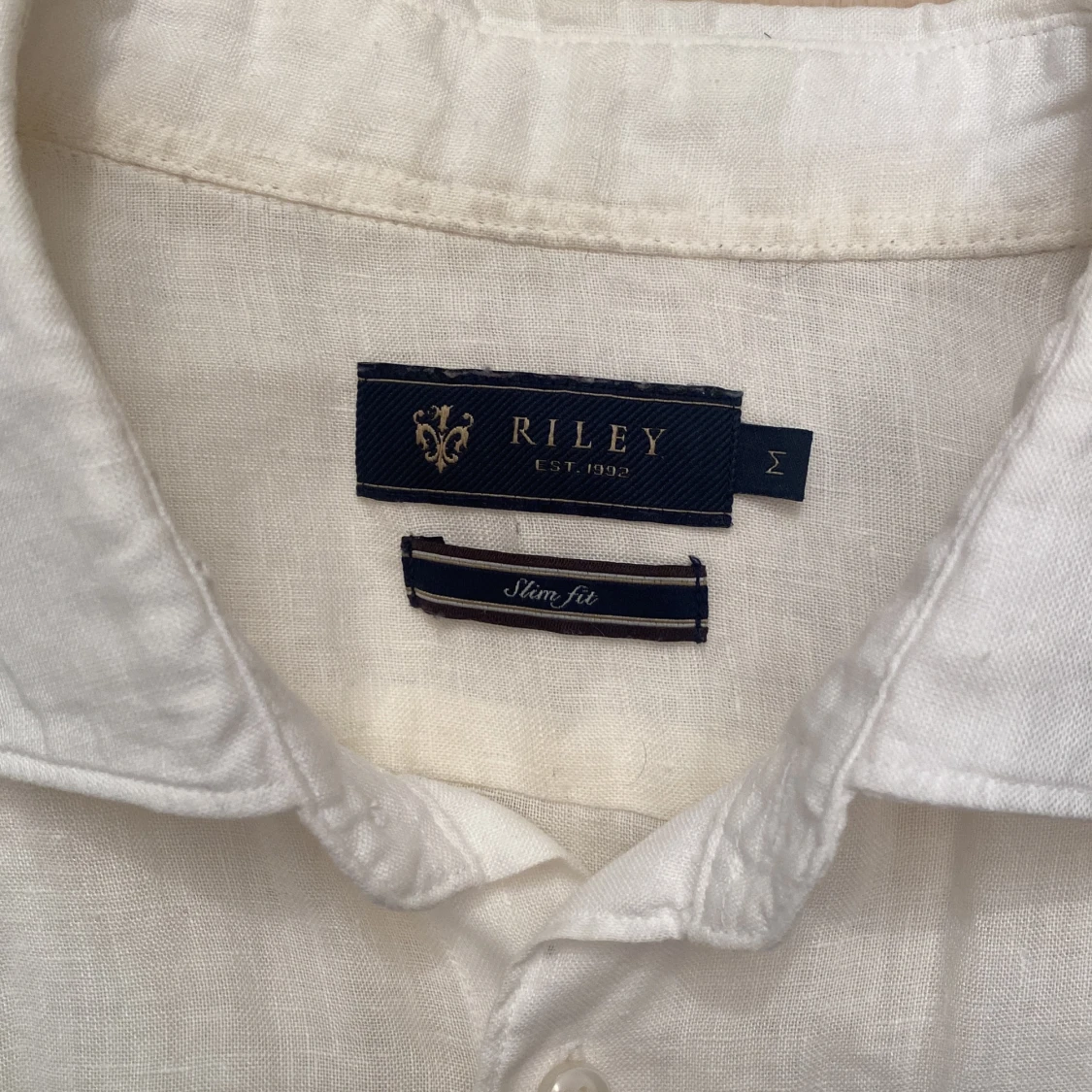 Riley vit linneskjorta - 90