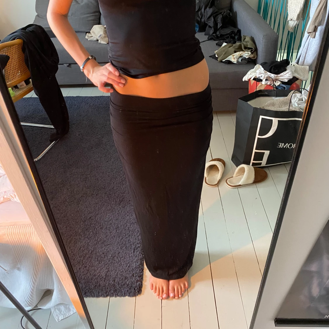 Svart långkjol - 90