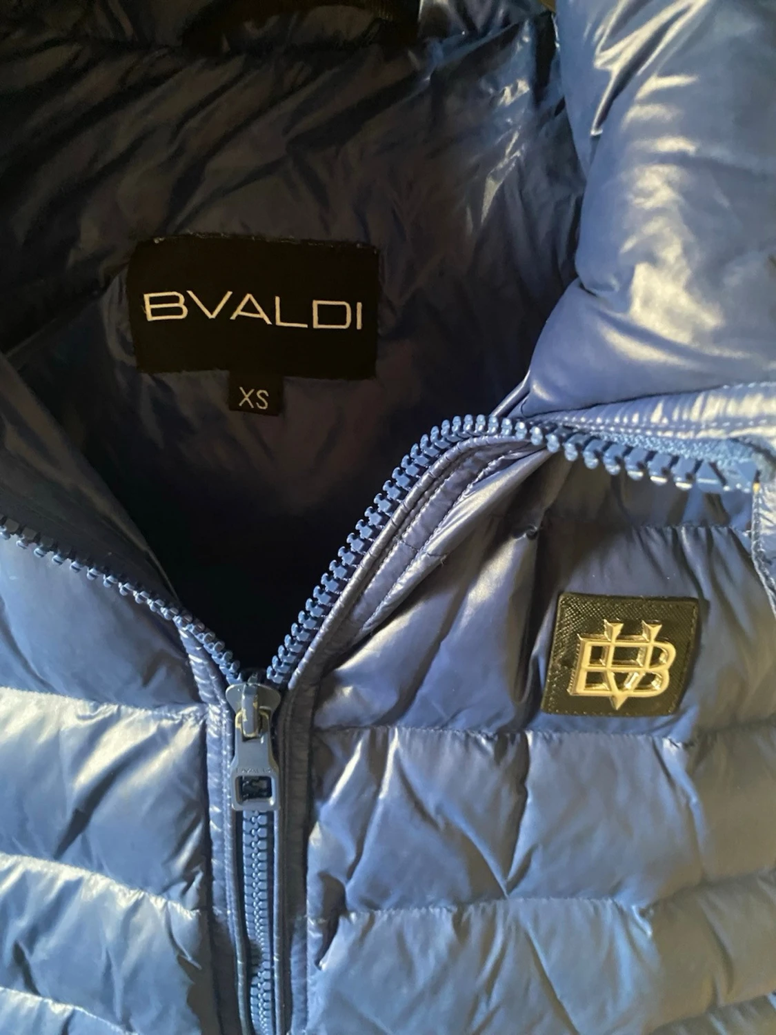 Blå dunväst med huva från BVALDI - 2