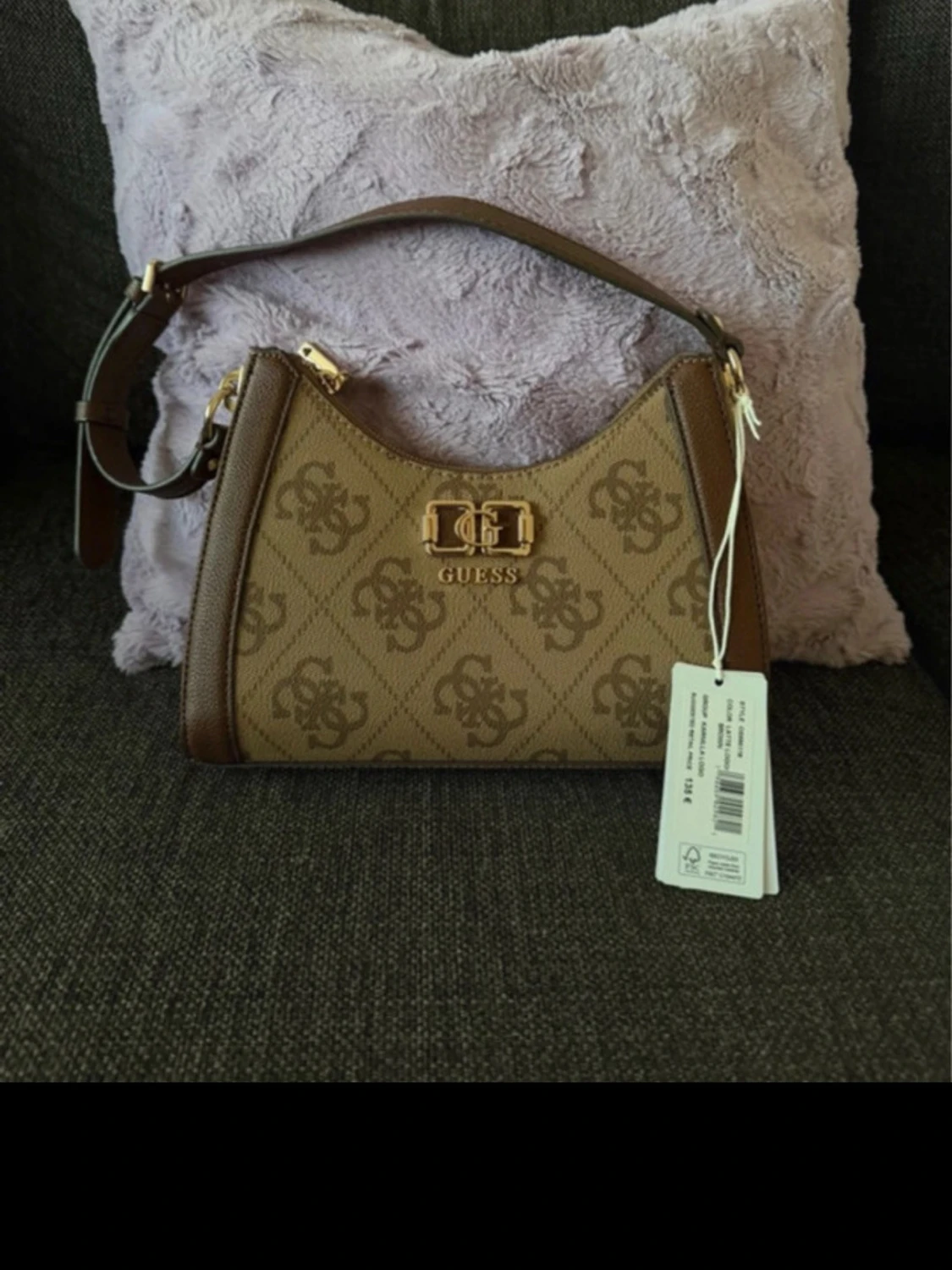 Beige och brun axelväska från Guess - 2