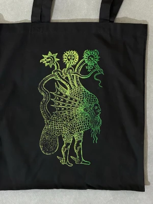 Färgglad tote bag - Aldrig använd tote bag , Hermetiskt djur , kommer med extra gåva 