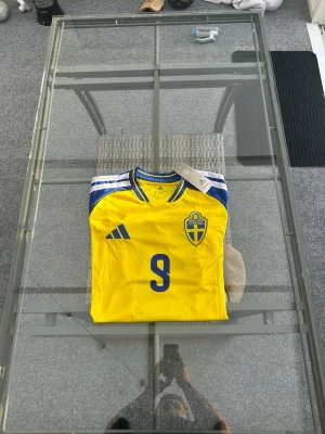 Sverigetröja Gul – Alexander Isak #9 🇸🇪 - Säljer en riktigt fin gul Sverigetröja med Alexander Isak #9 på ryggen! ⚽️ Tröjan är helt ny, oanvänd och har lapparna kvar. Den har en snygg slim fit-passform, broderade detaljer och ett skönt, ventilerande material. Perfekt för matchdagen eller som en snygg tröja till vardags!  Storlek: M (Slim fit)  Skick: Helt ny Skicka ett DM om du vill köpa eller har några frågor! 📩 
