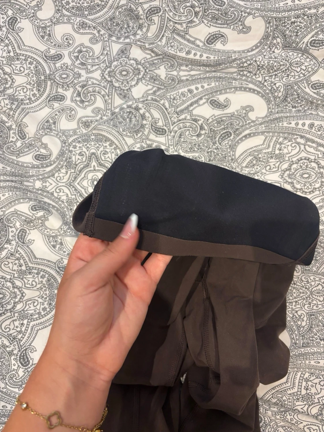 Bruna höga leggings - 2