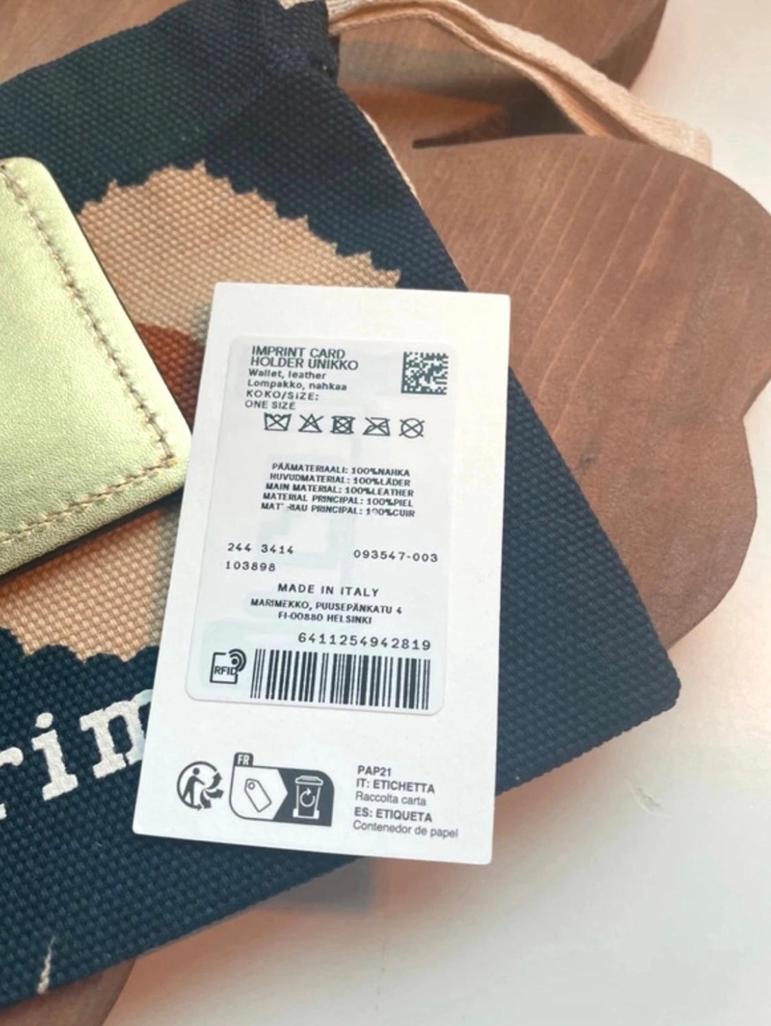 Marimekko Unikko Imprint card holder - 6