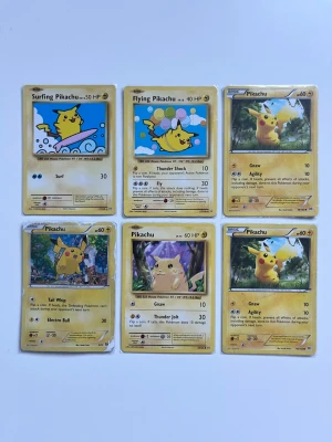 Pokémon kort Pikachu - Perfekt för dig som vill börja samla på Pikachu!     Korten har ett sammanlagt värde på ca 660kr