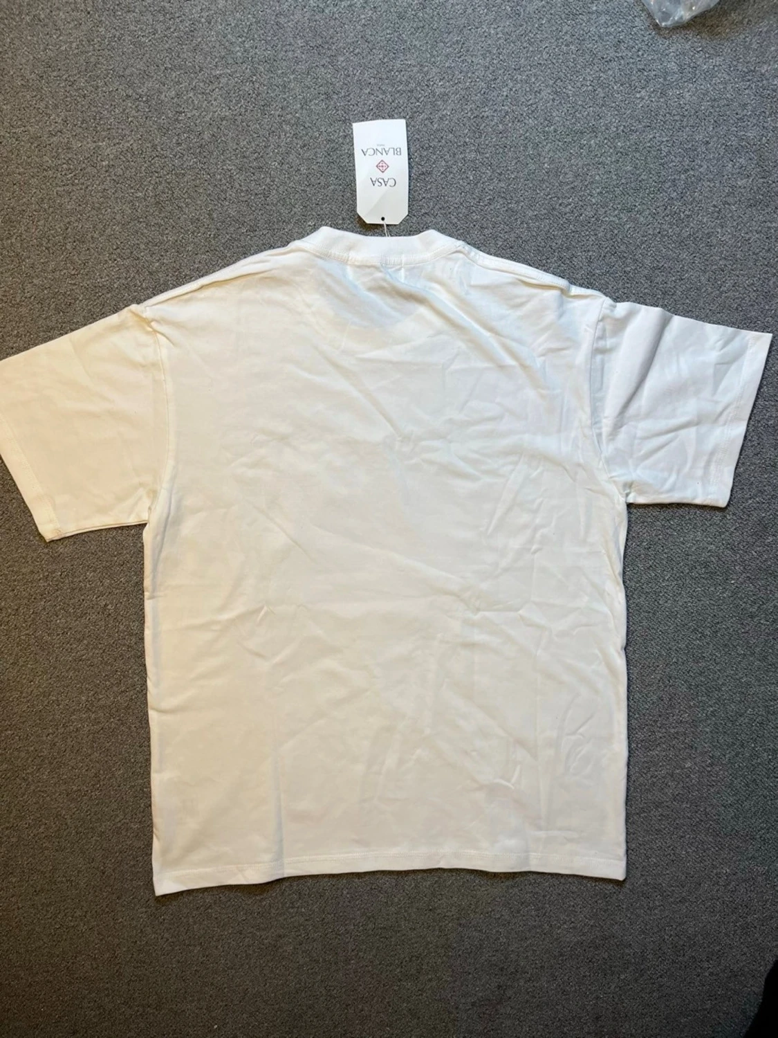 Vit Casa Blanca t-shirt med svanmotiv - 2