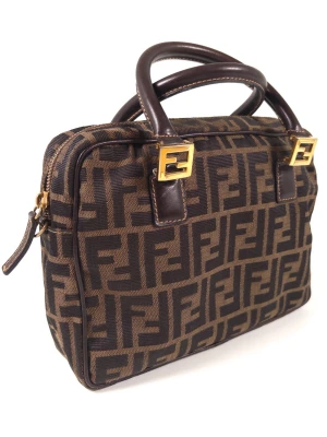 Fendi Zucca FF Top Handbag Vintage - Very Good Condition, Just missing the strap. This can be purchased separately online.   Serial Number: 83155900981 Height: 20 cm / 7.9 Inches Width: 6 cm / 2.4 Inches Length: 26 cm / 10.2 Inches 