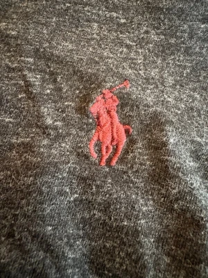Mörkgrå långärmad tröja Polo Ralph Lauren - Mörkgrå långärmad tröja från Polo Ralph Lauren med klassisk röd broderad logga på bröstet. Tröjan har rund halsringning och är tillverkad i mjukt material som passar perfekt till en avslappnad stil.