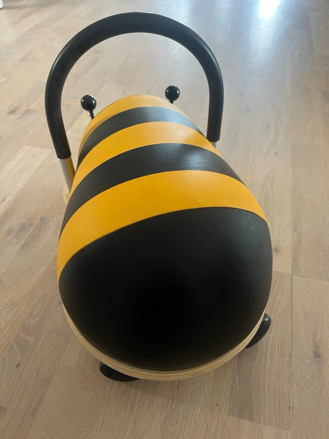 Wheeling Bug, small-Söt biet rull-leksak med handtag - 3