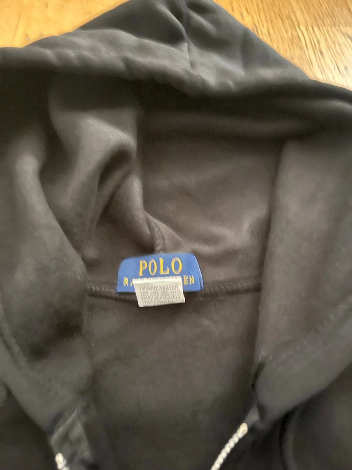 Svart polo Ralph lauren zip tröja  - 2