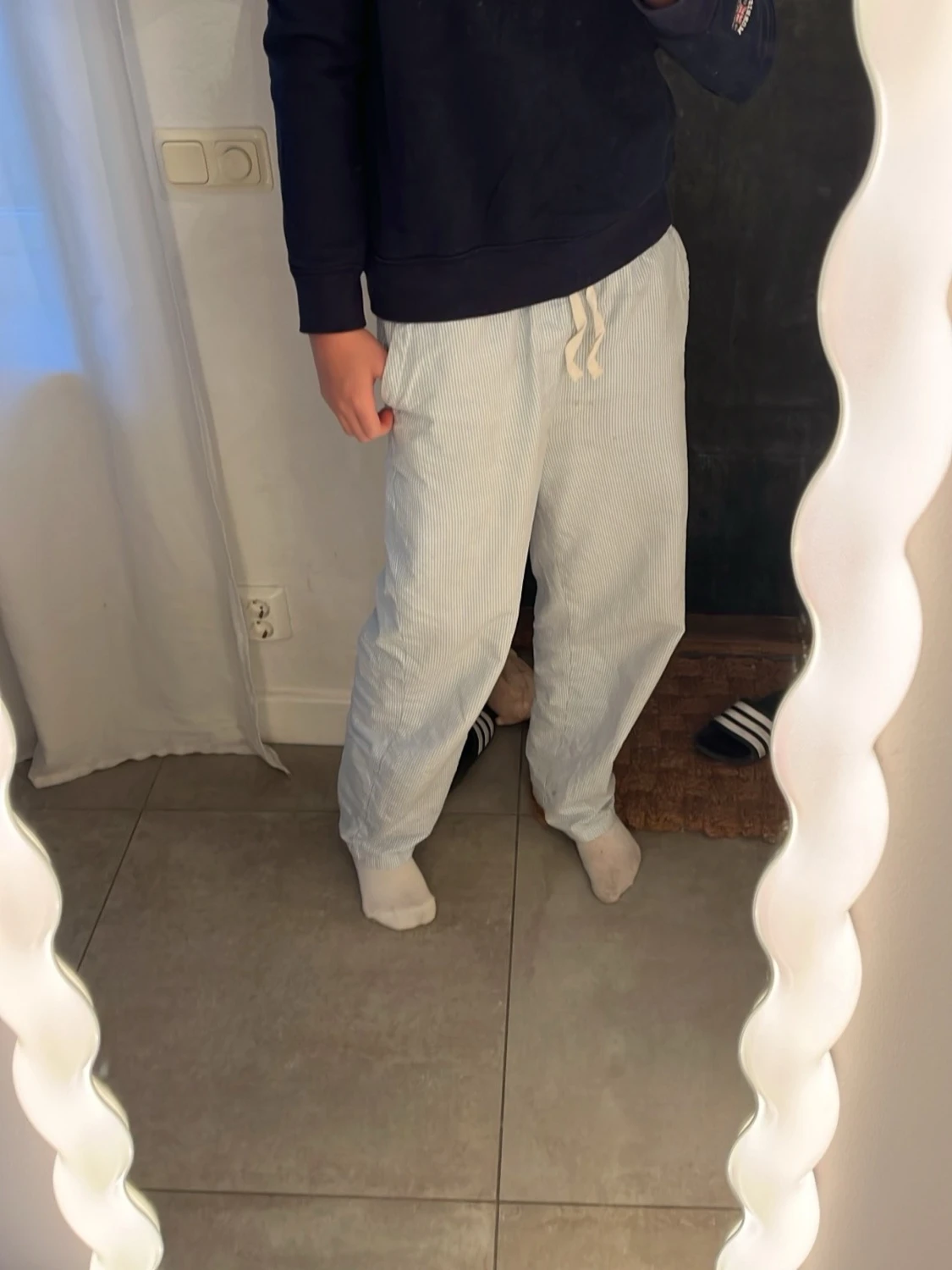 Marinblå sweatshirt från Morris - 4