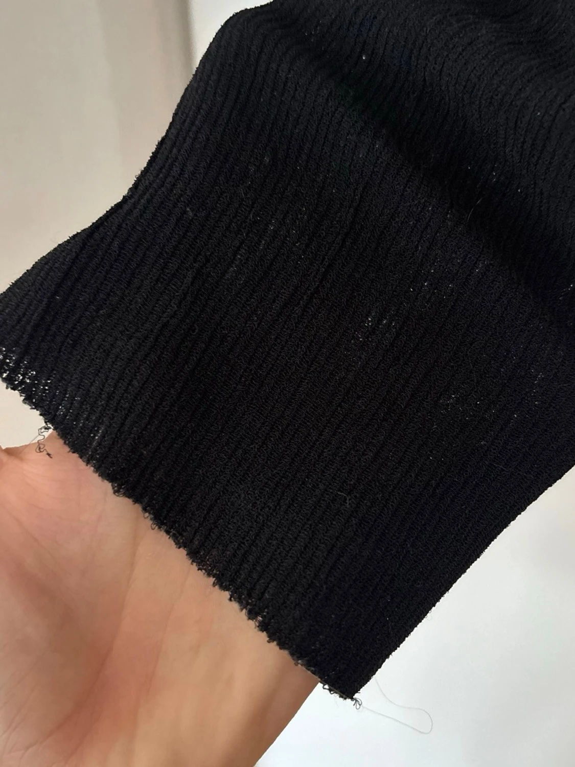 Svart långärmad topp - 1