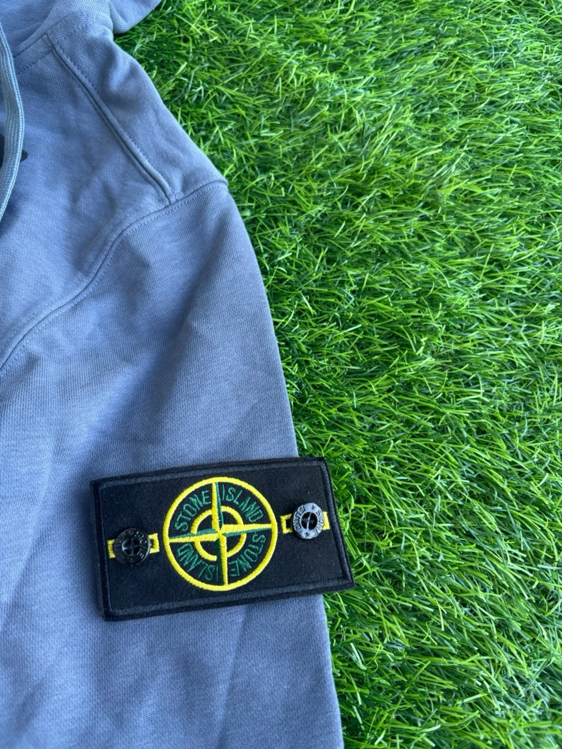 Blå hoodie från Stone Island - 2