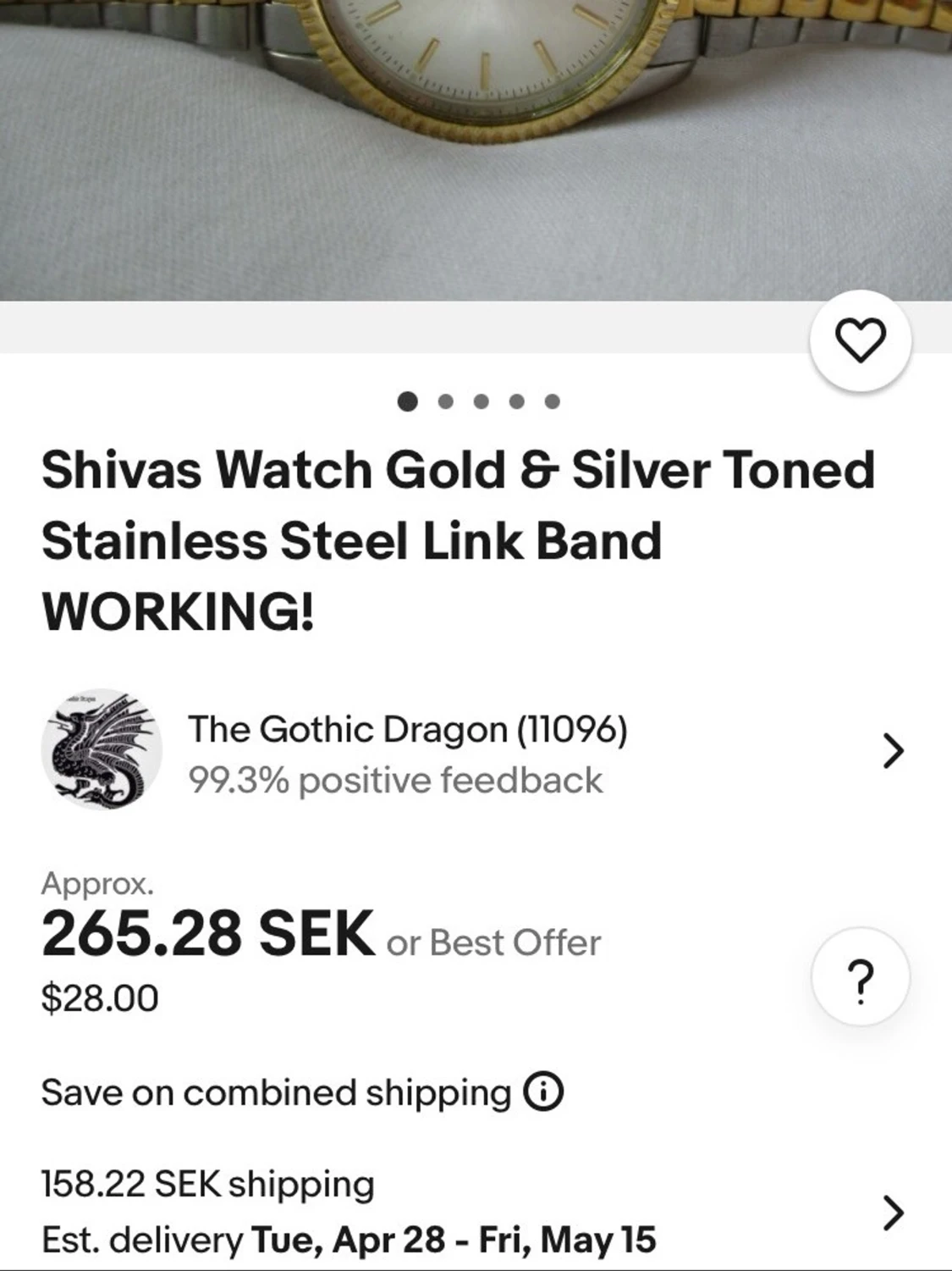 Shivas Quartz A2524 37mm Armbandsur - 6