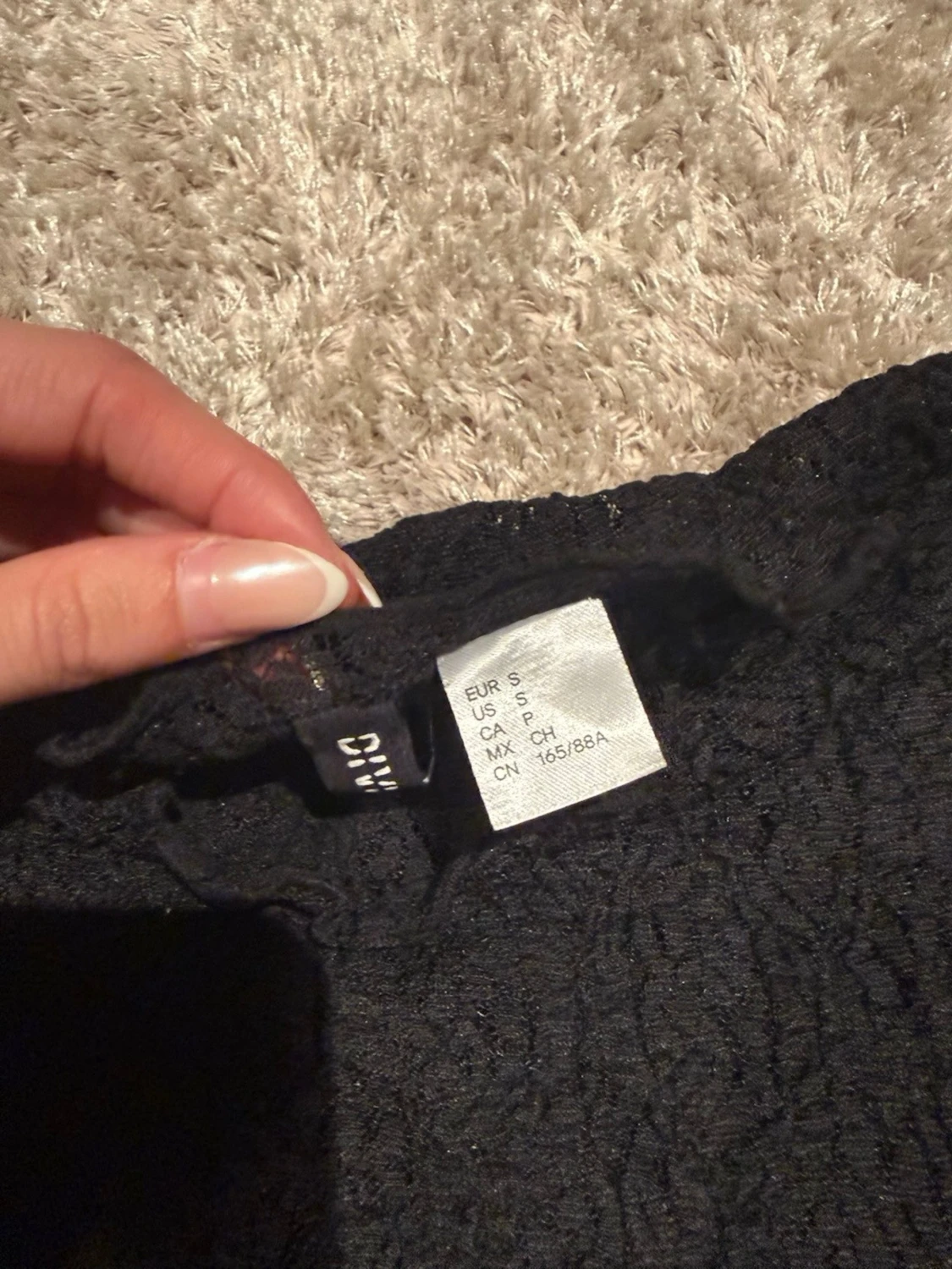 Svart spetsig topp från C&A - 1