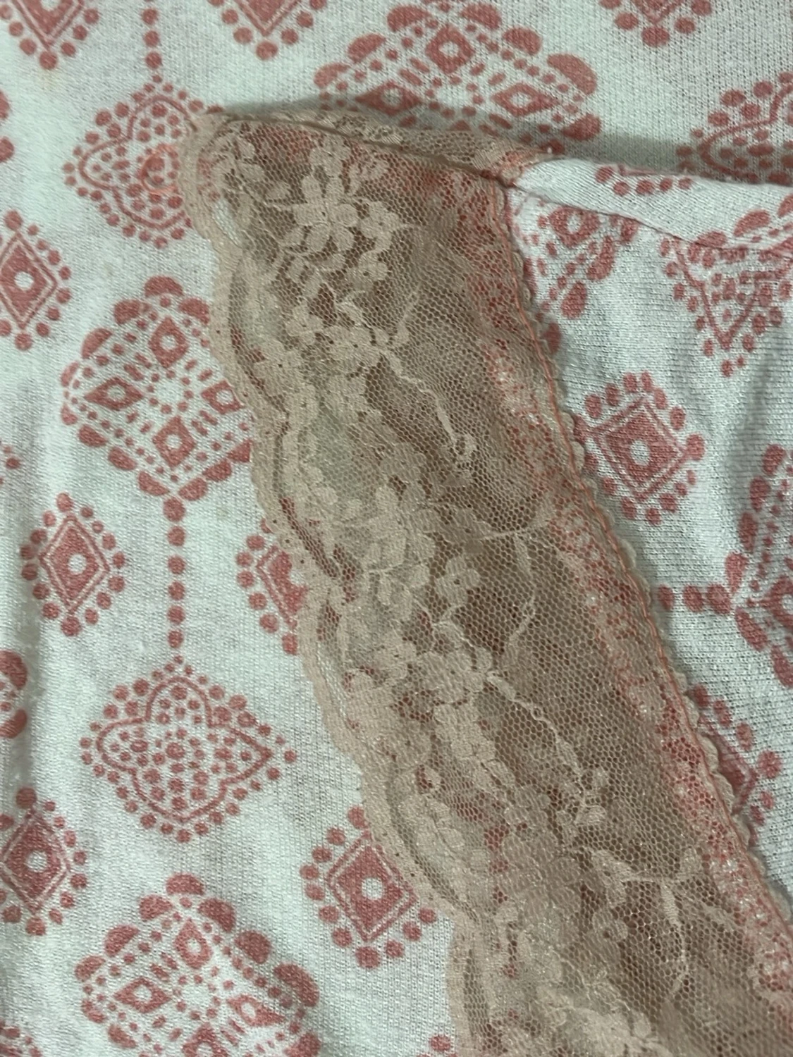 Rosa mönstrad pyjamaströja Litzia - 3