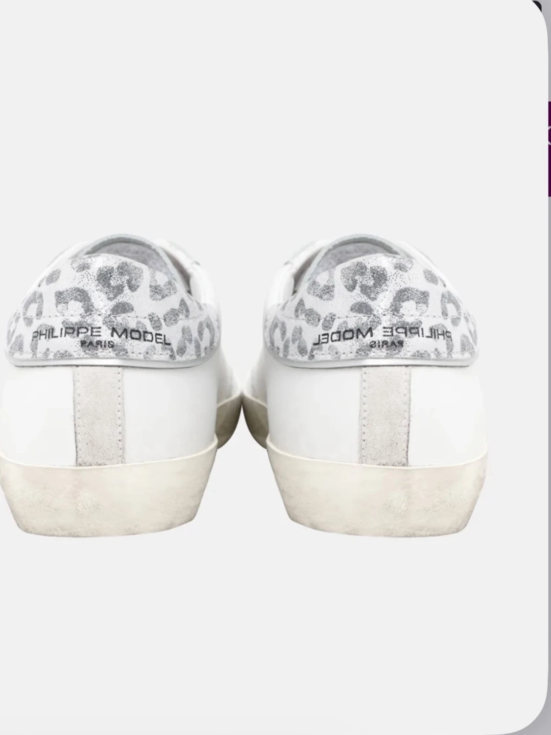 Vita Philippe Model sneakers med leopard - 1