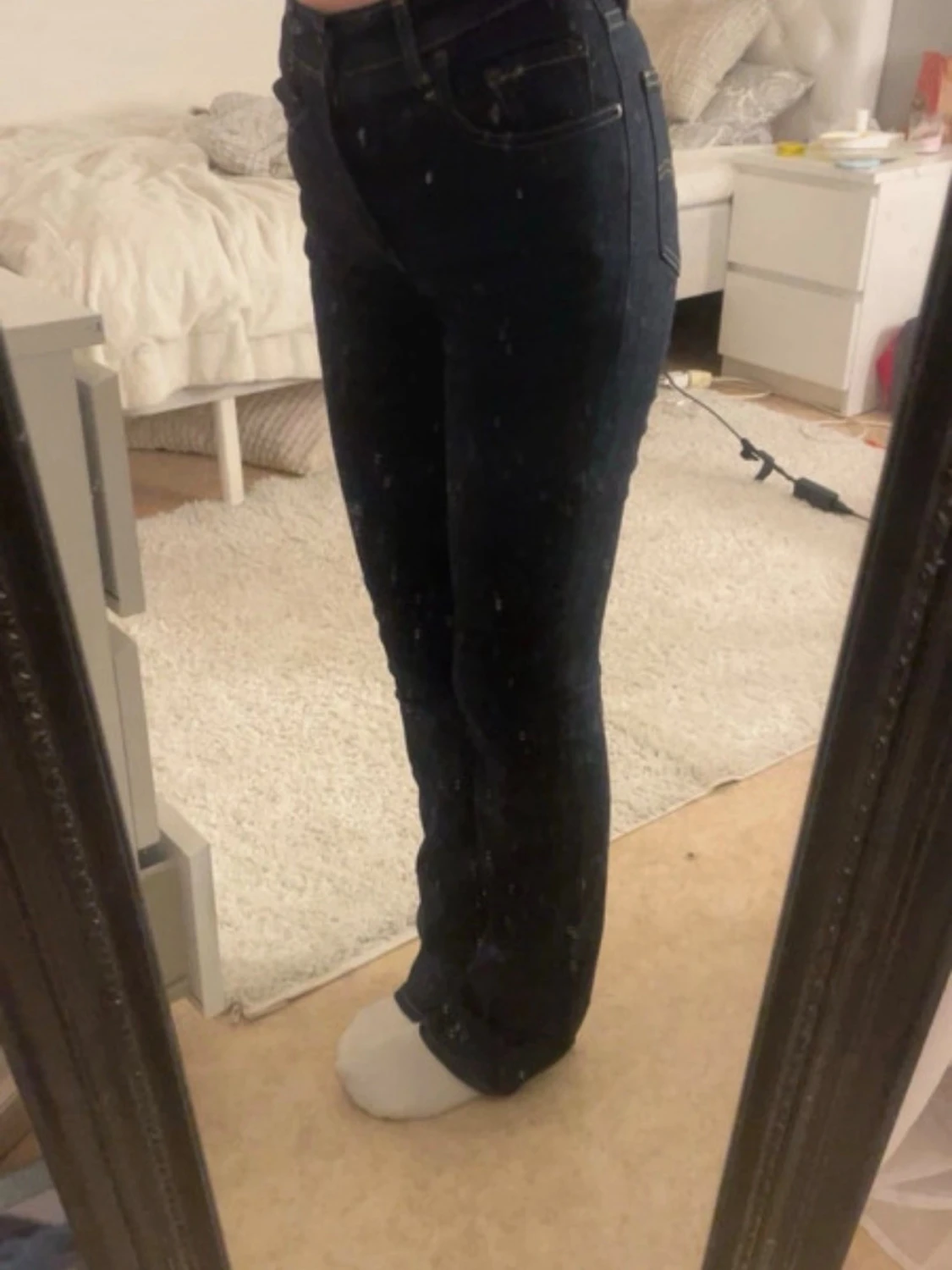 Mörkblå bootcut jeans från Levi's - 1