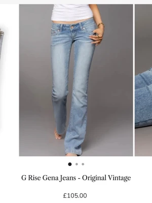 Ljusblå lågmidjade bootcut jeans från G-Rise  - Säljer ett par g-rise jeans i storlek s long. Helt nya. Skriv för fler bilder och mått 