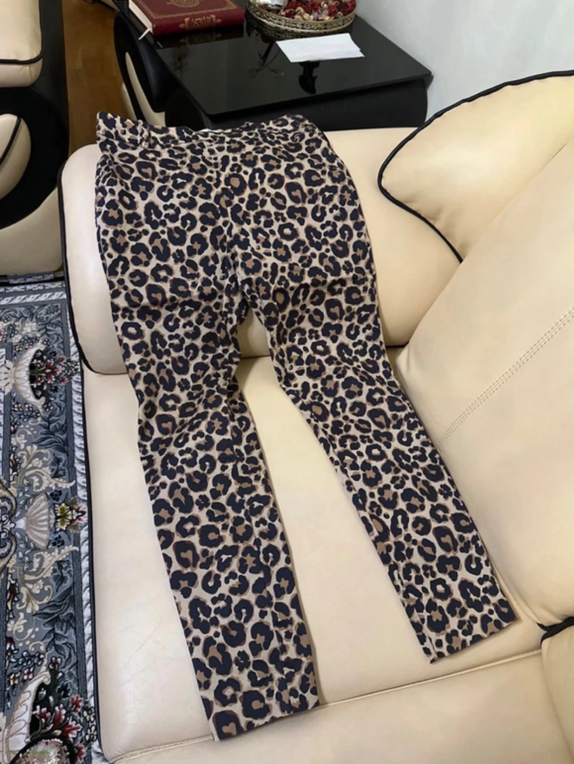 Leopardmönstrade leggings - 2