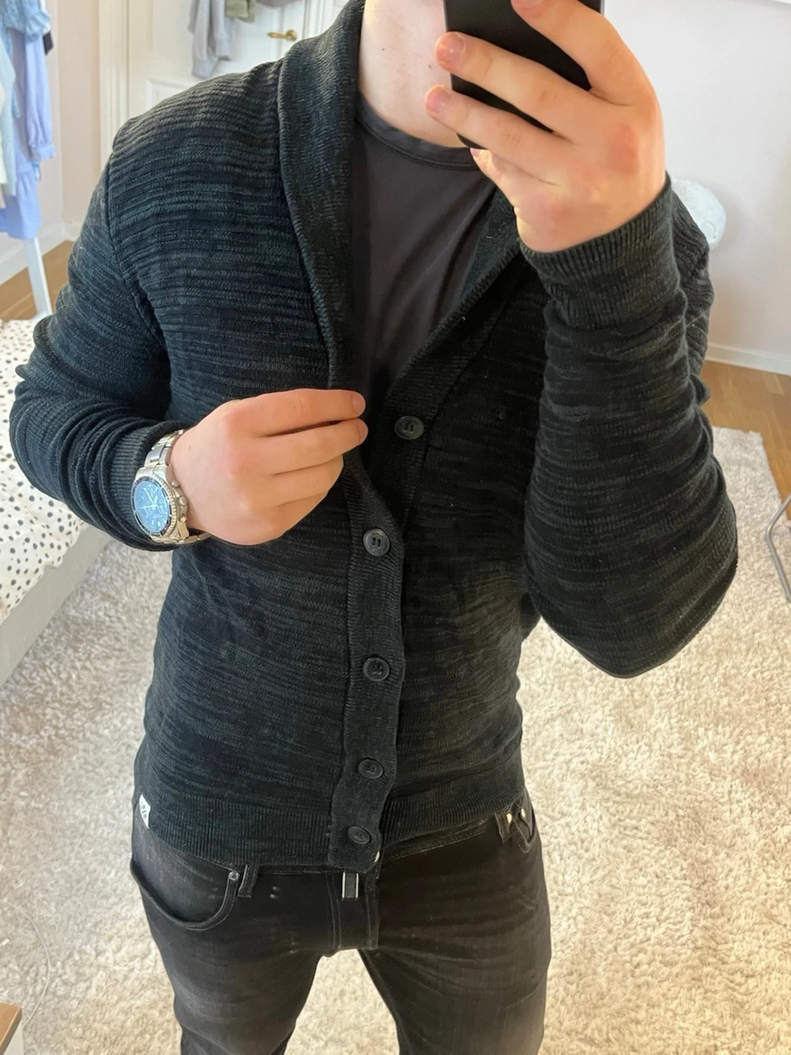 Stickad cardigan  - 2