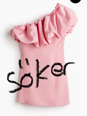 Söker!!! Rosa one shoulder klänning - Söker denna klänningen från HM💓 skriv om ni har den, vi kommer överens om priset som passar båda!!🫰🏼 