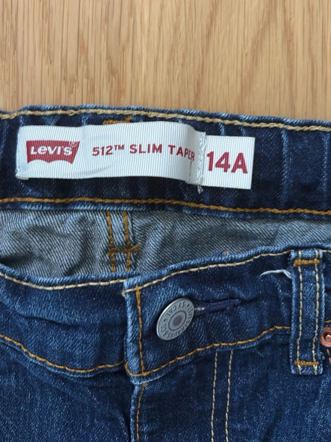 Mörkblå levis jeans - 4