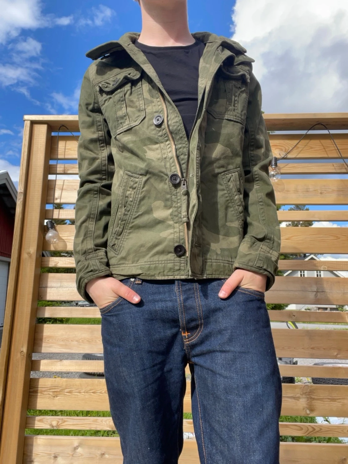 Grön hollister fieldjacket  - 5