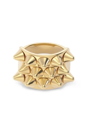 Edblad ring  - Edblad ring i guld med nitar.