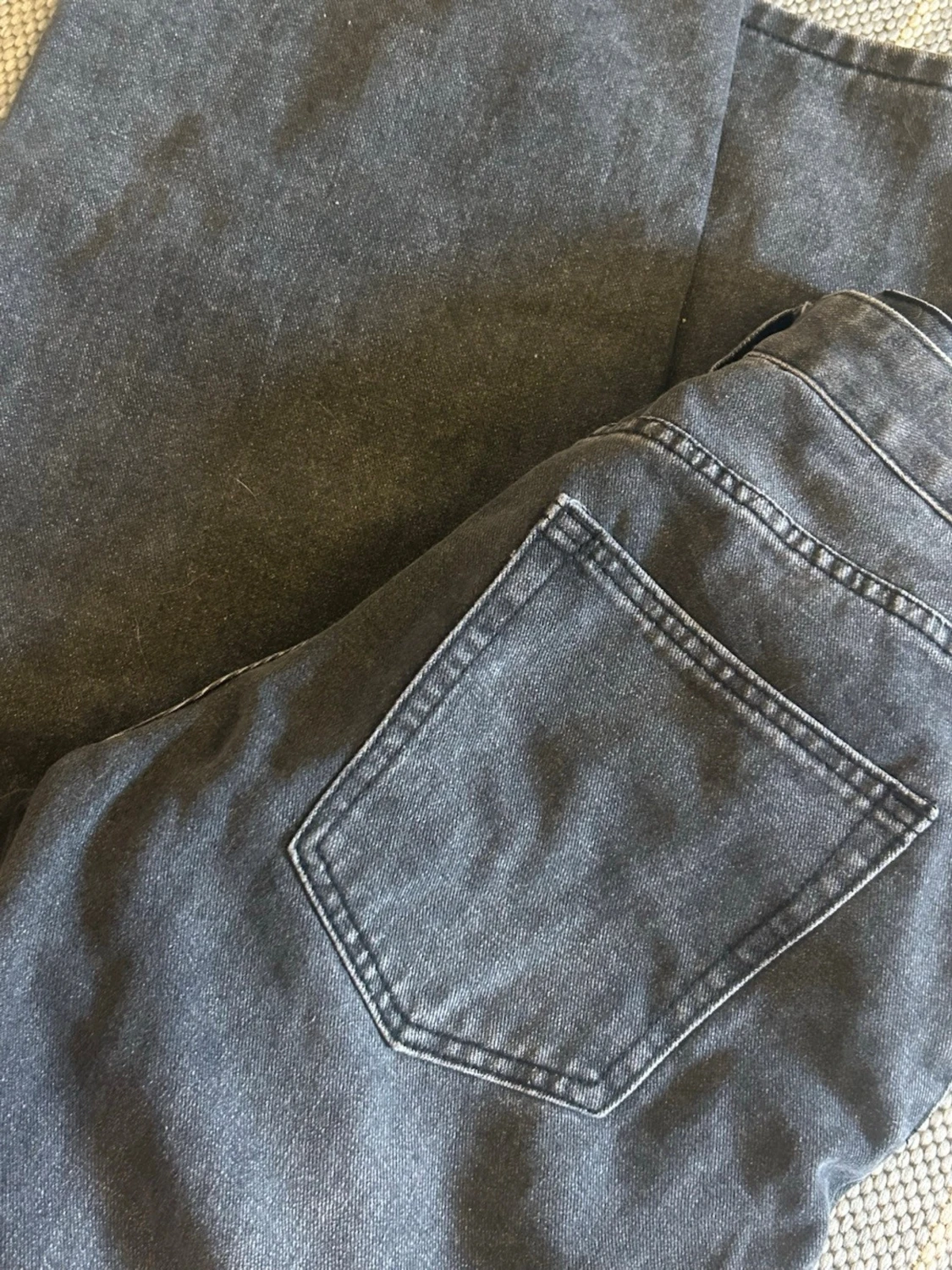 Gråa loose fit jeans - 3