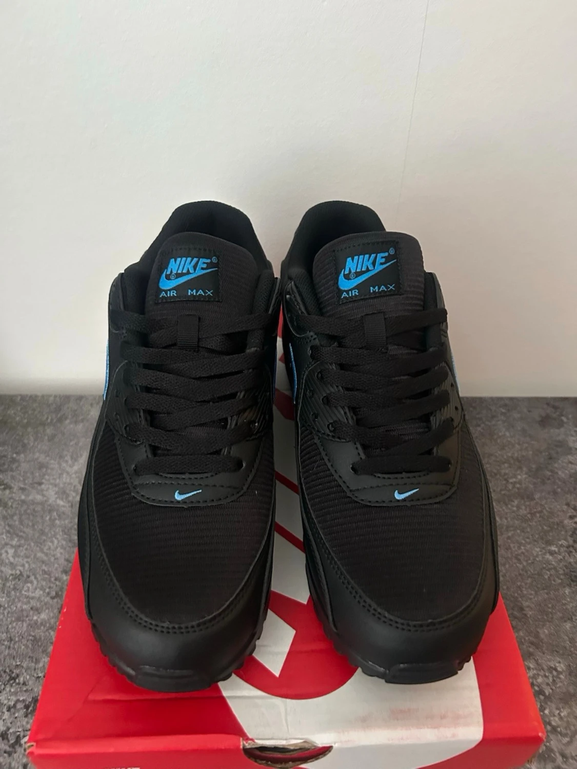 Nike Air Max 90 svart/blå sneakers - 2