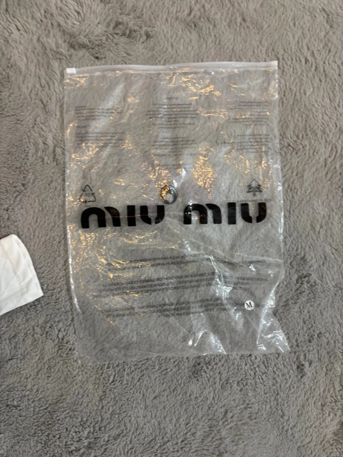 Vit Miu Miu t-shirt med logga - 1