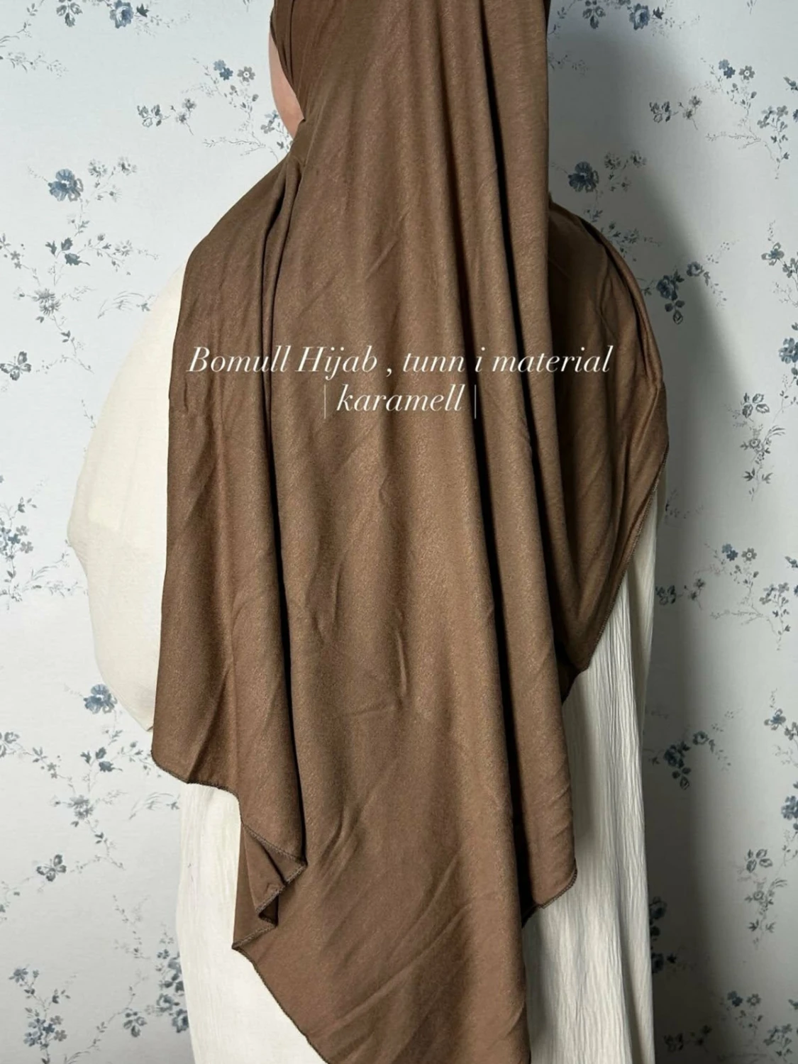 Karamellfärgad bomullshalsduk