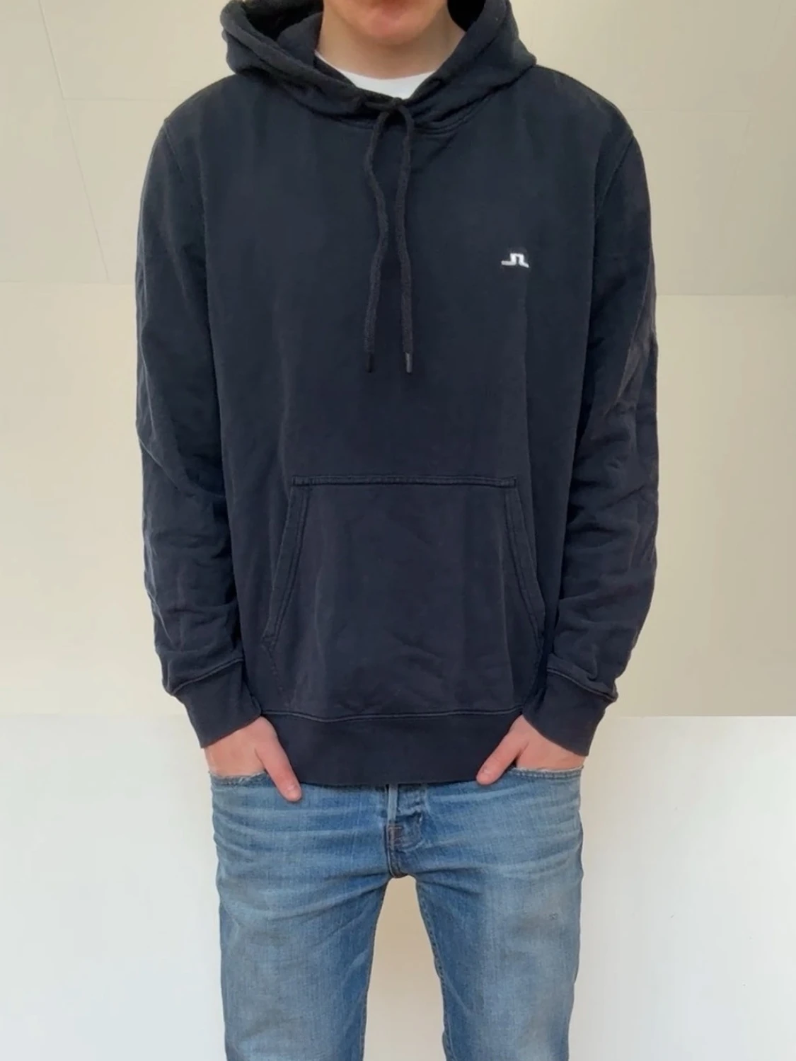 J.Lindeberg Mörkblå hoodie