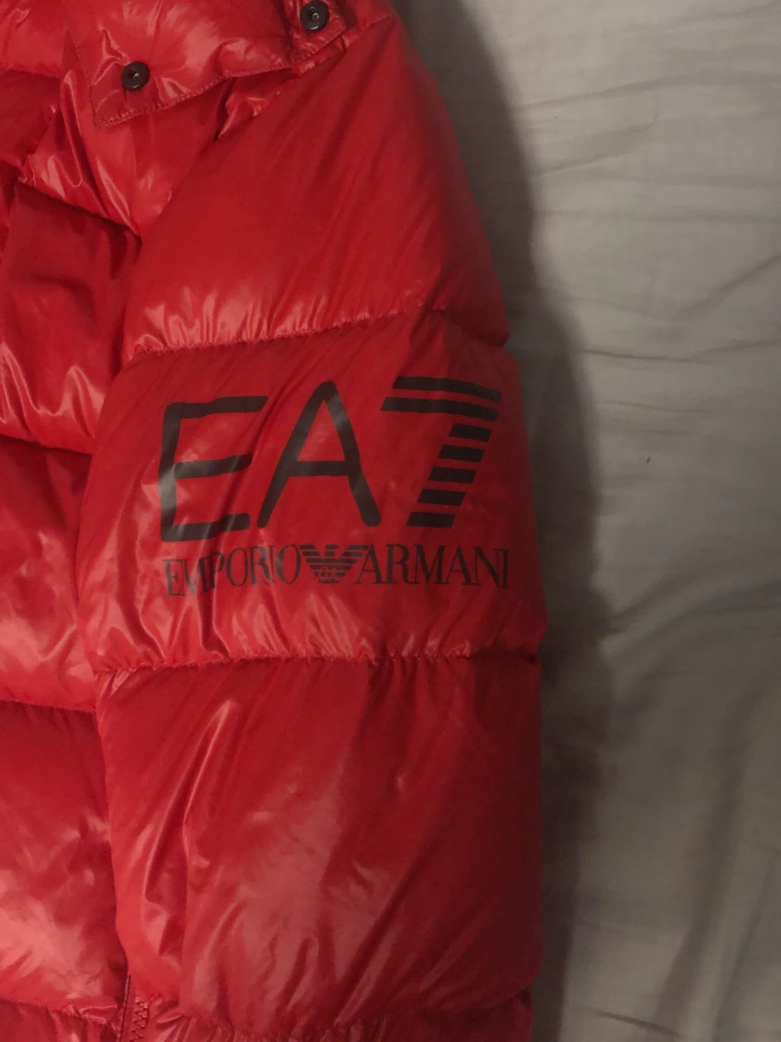 Röd dunjacka EA7 Emporio Armani - 1
