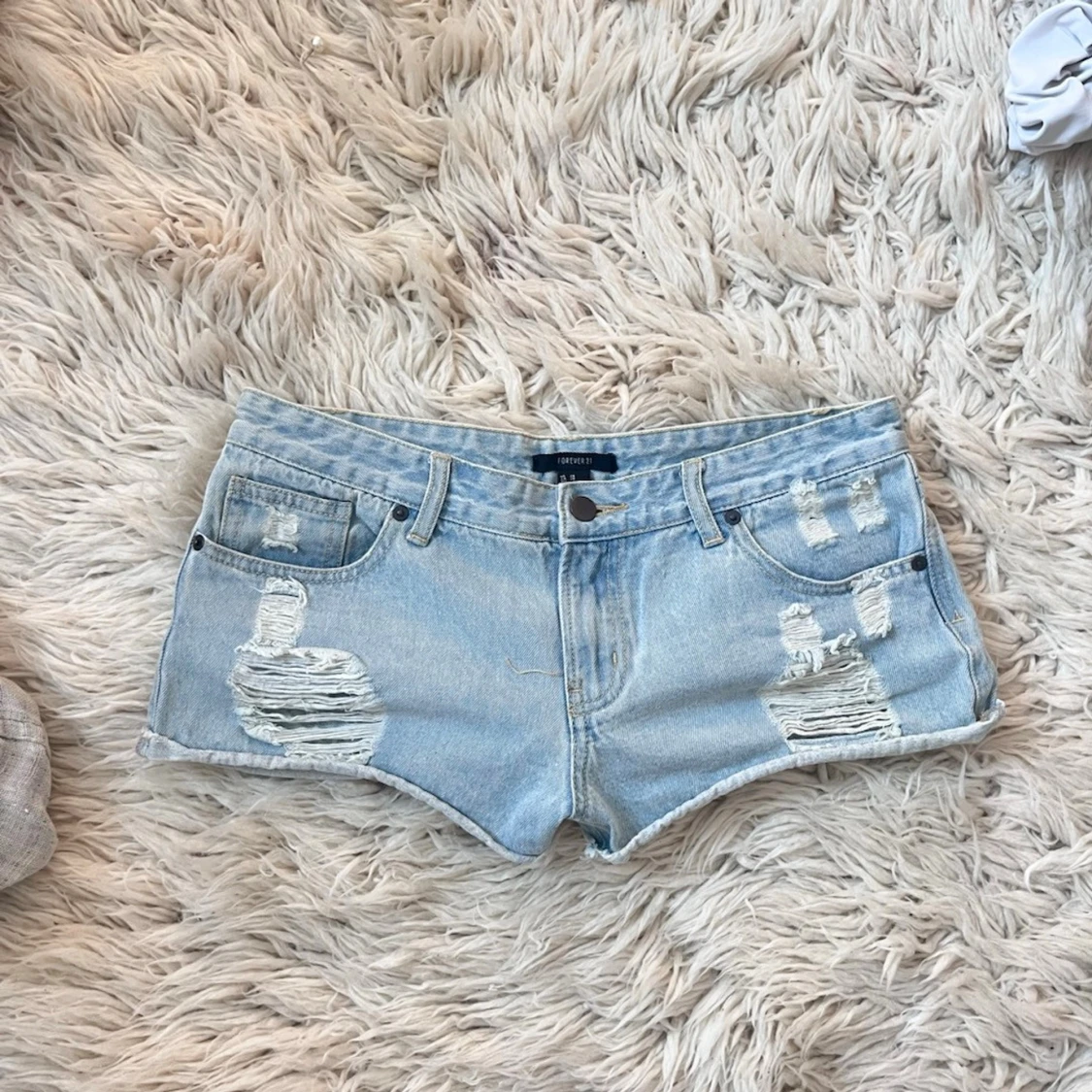 U11 Lågmidjade jeanshorts  - 2