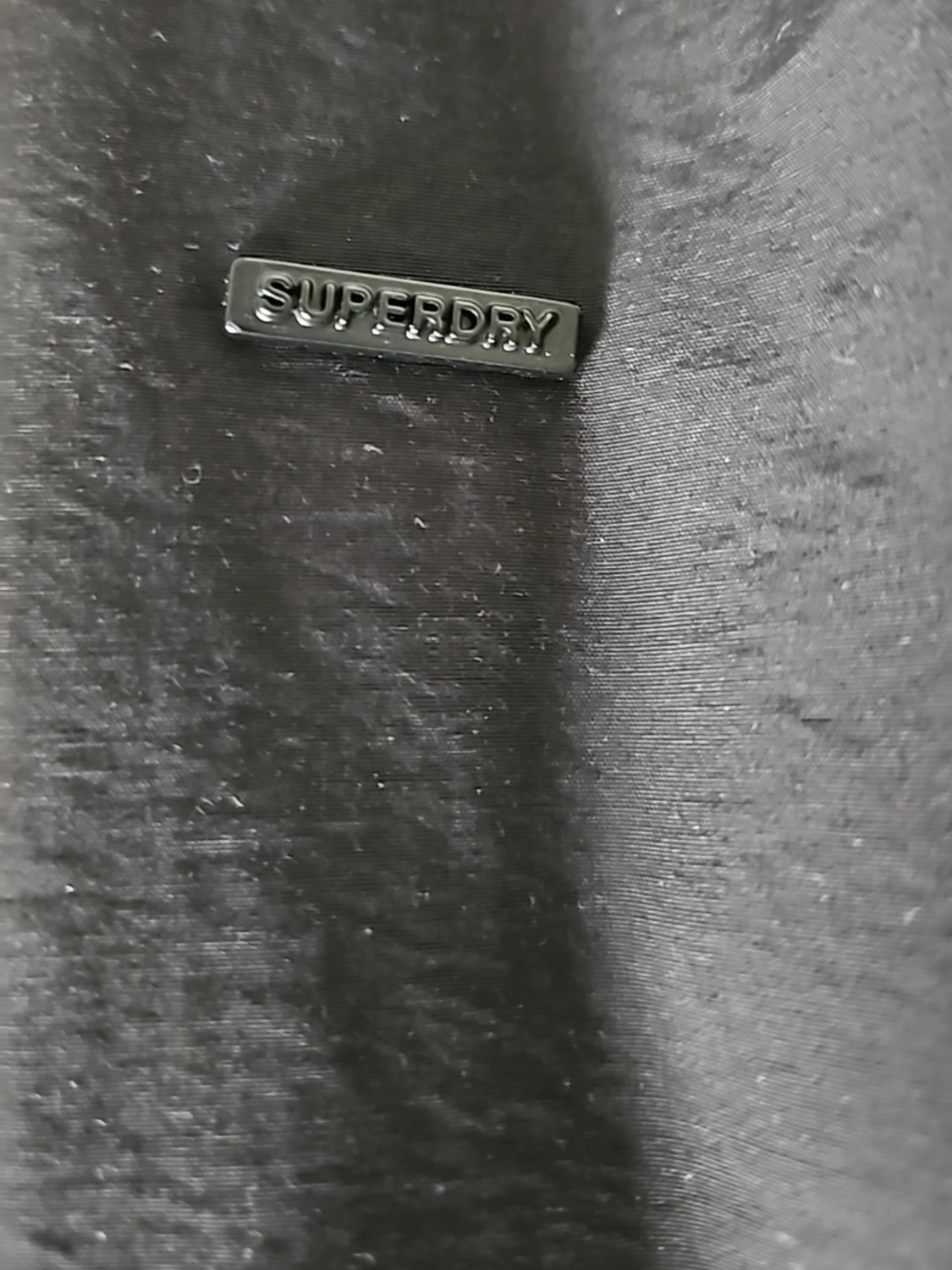 Svart Superdry vindjacka med vita dragkedjor - 3