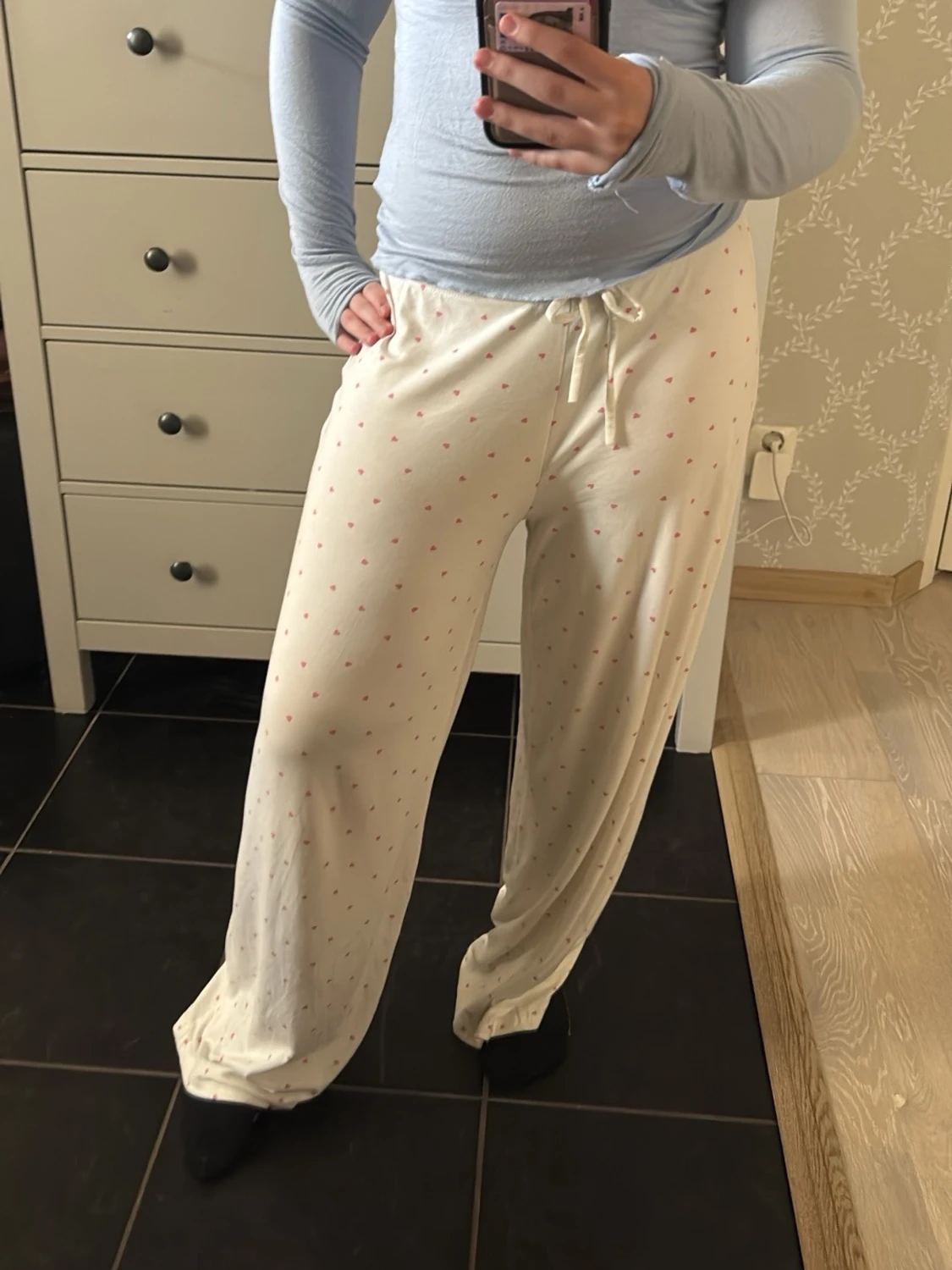 Ljusblå långärmad tröja  - 1