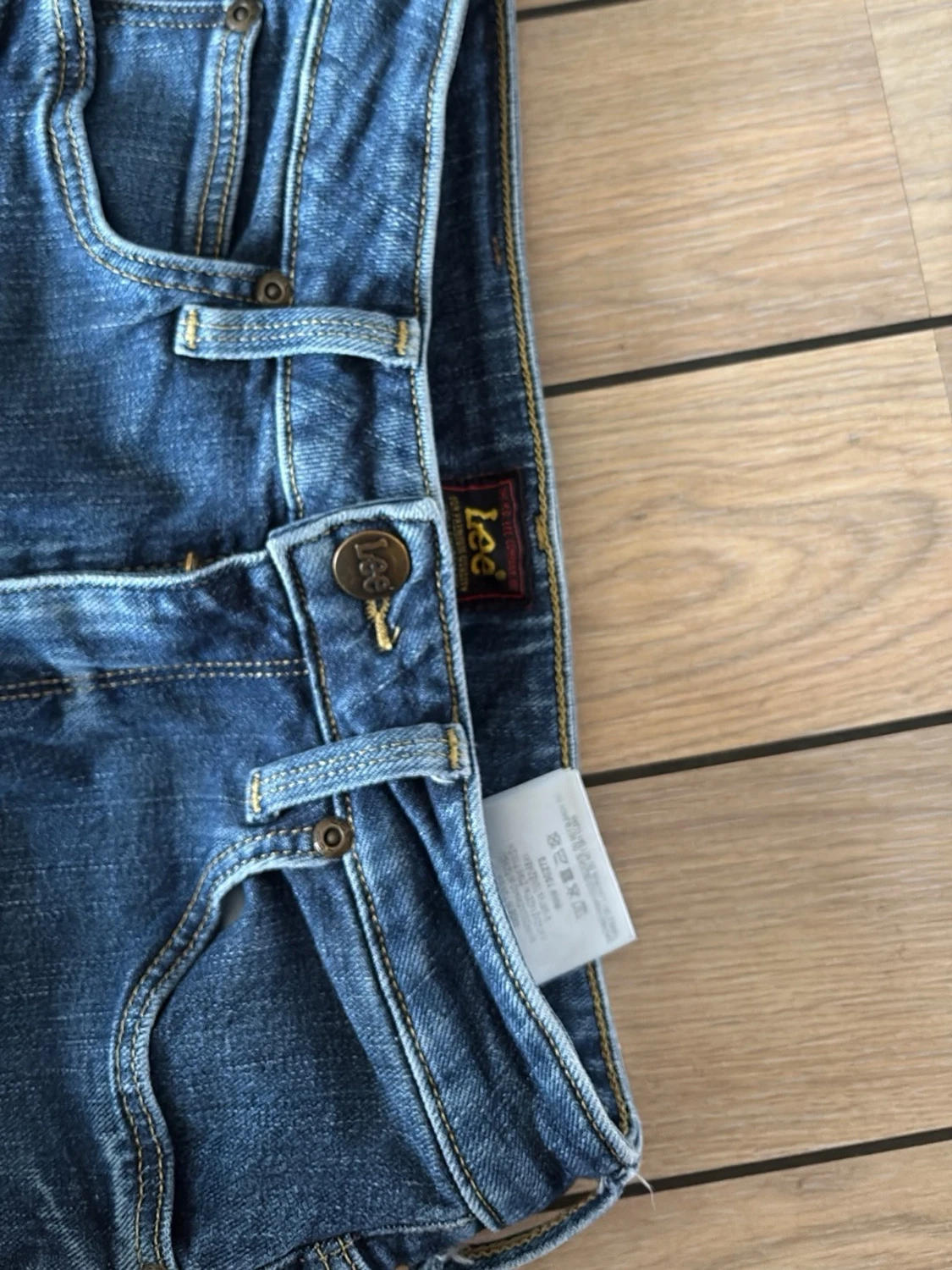 Mörkblå bootcut jeans - 2