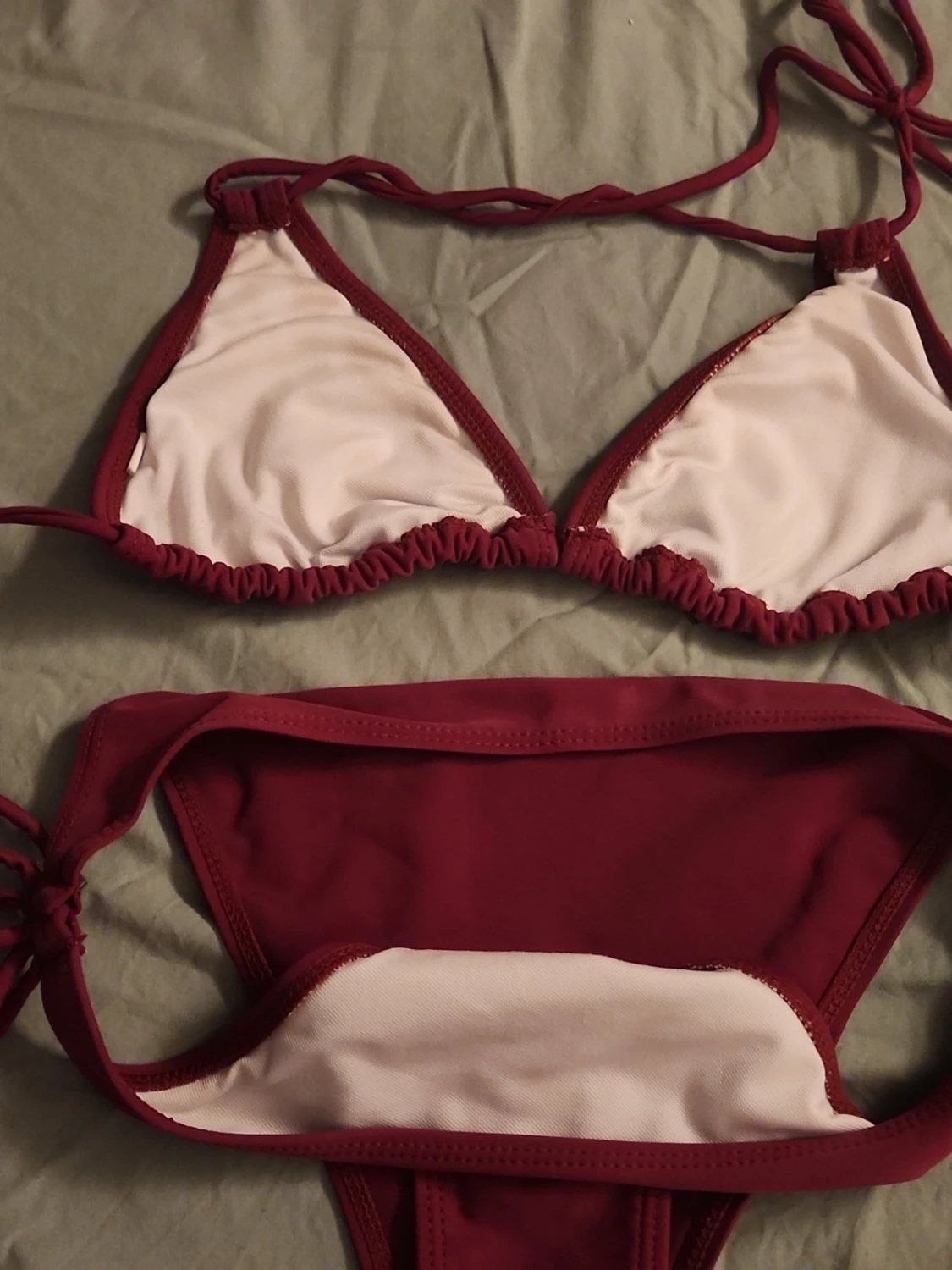 Vinröd Bikini - 1