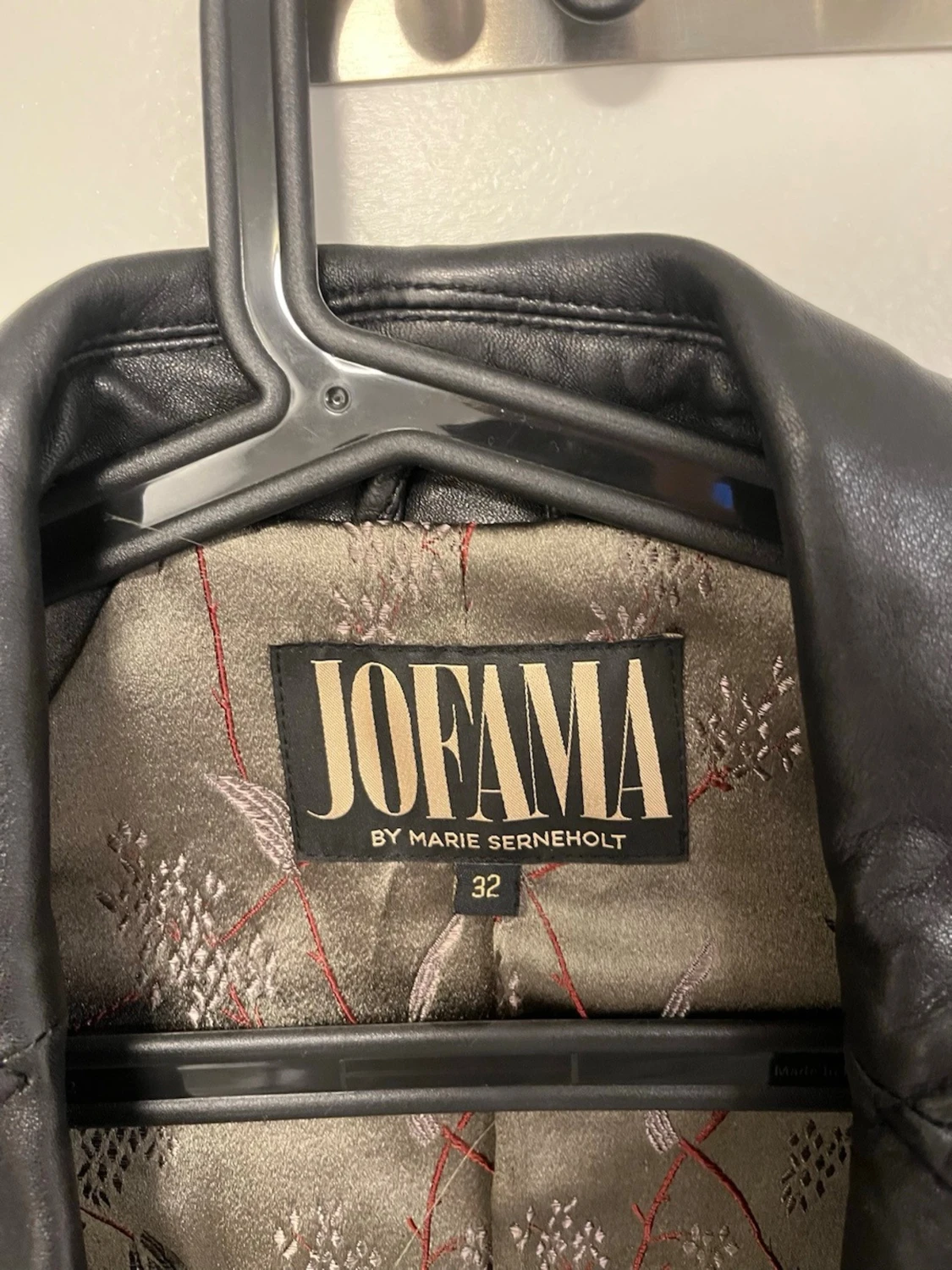 Svart skinnjacka från Jofama - 1