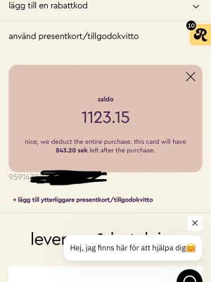 Presentkort Gina Tricot 1123 kr - Hej alla! Undrar om det finns något intresse för ett presentkort på GinaTricot värde 1123kr? Det är giltigt i ca 1,5 år till☺️ Säljes då jag inte har något att shoppa och är i behov av pengarna mer🙏🏼