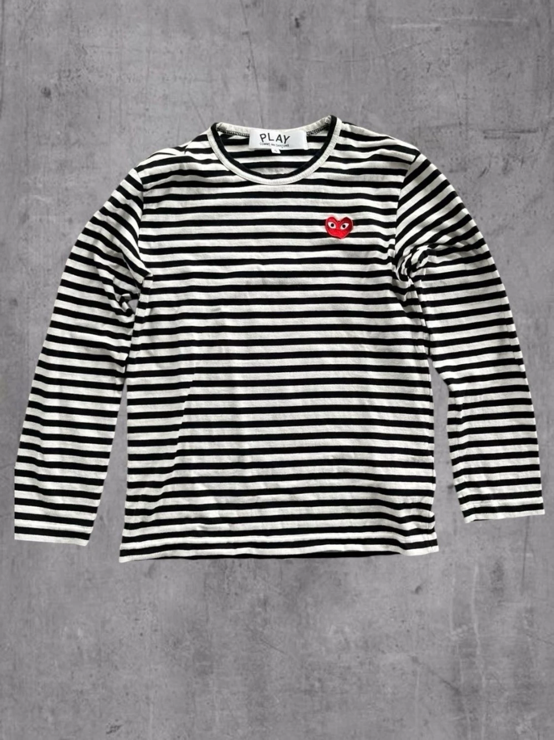 Randig långärmad topp från Comme  des Garçons