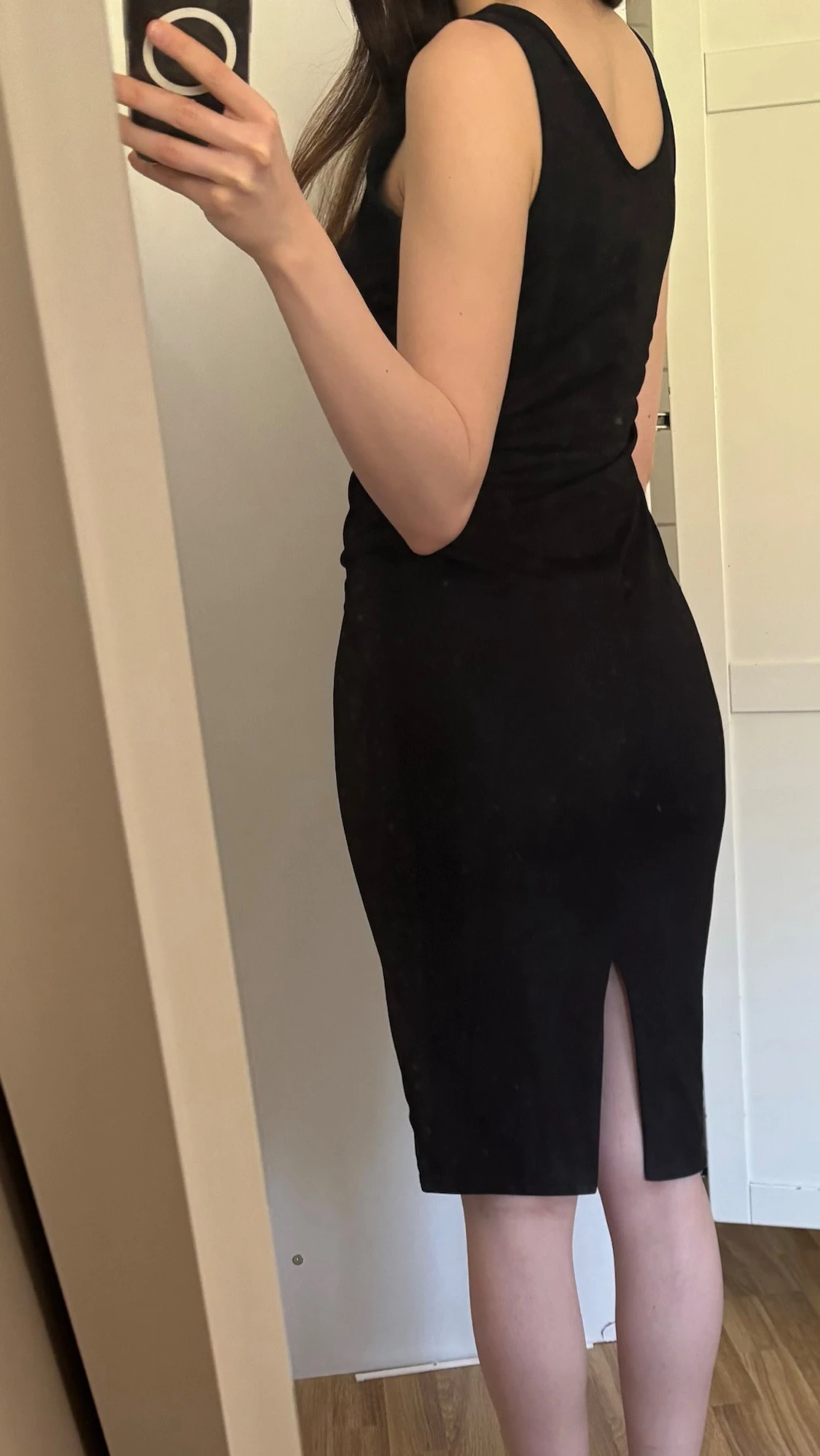 Svart basic klänning - 2